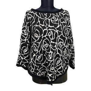 Anthropologie MOTH Wool Blend Sweater women’s Size M crochet trim Boho artsy